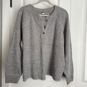 Old Navy Cozy Waffle Henley Long Sleeve